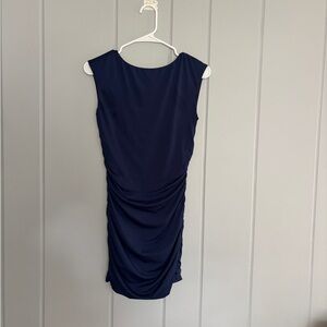 Cotton Candy Navy Backless Dress